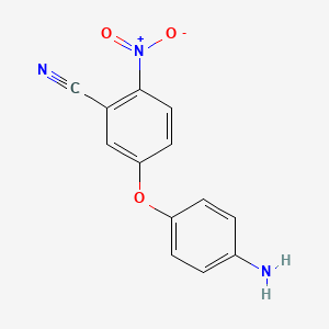 molecular formula C13H9N3O3 B1468370 5-(4-Aminophenoxy)-2-nitrobenzonitrile CAS No. 135210-07-0