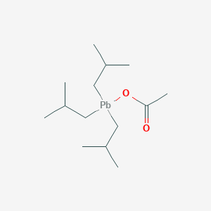 Plumbane, (acetyloxy)tris(2-methylpropyl)-