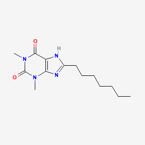 3,7-Dihydro-1,3-dimethyl-8-heptyl-1H-purine-2,6-dione