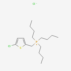 molecular formula C17H31Cl2PS B14683811 Tributyl ((5-chloro-2-thienyl)methyl)phosphonium chloride CAS No. 33060-84-3