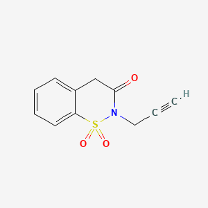 2H-1,2-Benzothiazin-3(4H)-one, 2-(2-propynyl)-, 1,1-dioxide