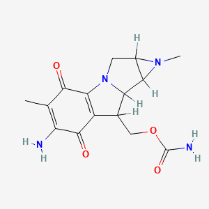 (11-amino-5,12-dimethyl-10,13-dioxo-2,5-diazatetracyclo[7.4.0.02,7.04,6]trideca-1(9),11-dien-8-yl)methyl carbamate