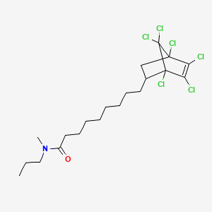 9-(1,4,5,6,7,7-Hexachlorobicyclo[2.2.1]hept-5-en-2-yl)-n-methyl-n-propylnonanamide