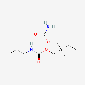 molecular formula C12H24N2O4 B14683873 2-Isopropyl-2-methyl-1,3-propanediol carbamate propylcarbamate CAS No. 25384-95-6