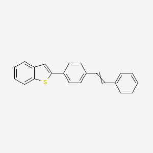 2-[4-(2-Phenylethenyl)phenyl]-1-benzothiophene