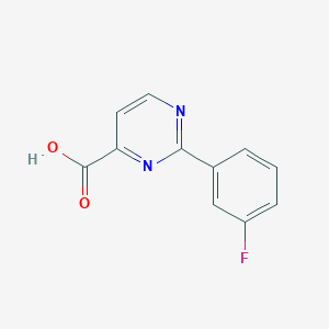 2-(3-Fluorophenyl)pyrimidine-4-carboxylic acid