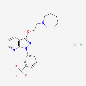 1H-Pyrazolo(3,4-b)pyridine, 3-(2-(hexahydro-1H-azepin-1-yl)ethoxy)-1-(3-(trifluoromethyl)phenyl)-, monohydrochloride