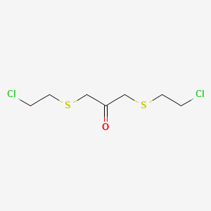 1,3-Bis[(2-chloroethyl)sulfanyl]propan-2-one