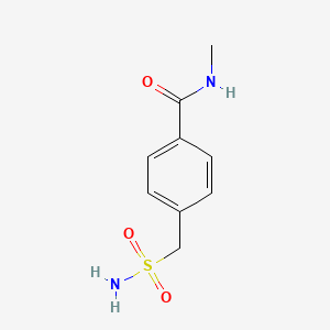 molecular formula C9H12N2O3S B1468402 N-methyl-4-(sulfamoylmethyl)benzamide CAS No. 1247384-67-3