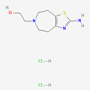 6H-Thiazolo(4,5-d)azepine-6-ethanol, 4,5,7,8-tetrahydro-2-amino-, dihydrochloride