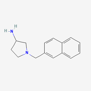 molecular formula C15H18N2 B1468407 1-(Naphthalen-2-ylmethyl)pyrrolidin-3-amine CAS No. 1281895-37-1