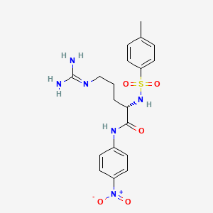 molecular formula C19H24N6O5S B14684182 N(alpha)-Tosylarginine-4-nitroanilide CAS No. 36186-55-7