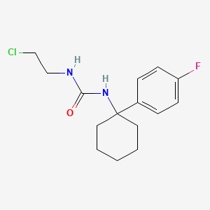 1-(2-Chloroethyl)-3-[1-(4-fluorophenyl)cyclohexyl]urea