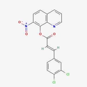 (7-nitroquinolin-8-yl) (E)-3-(3,4-dichlorophenyl)prop-2-enoate