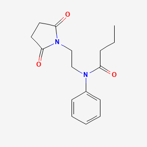 N-[2-(2,5-Dioxopyrrolidin-1-yl)ethyl]-N-phenylbutanamide