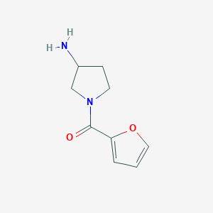 molecular formula C9H12N2O2 B1468421 1-(Furan-2-carbonyl)pyrrolidin-3-amin CAS No. 1249168-09-9