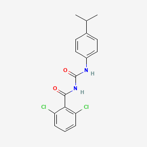 2,6-Dichloro-N-{[4-(propan-2-yl)phenyl]carbamoyl}benzamide