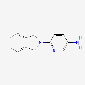 molecular formula C13H13N3 B1468427 6-(2,3-dihydro-1H-isoindol-2-yl)pyridin-3-amine CAS No. 1248264-42-7