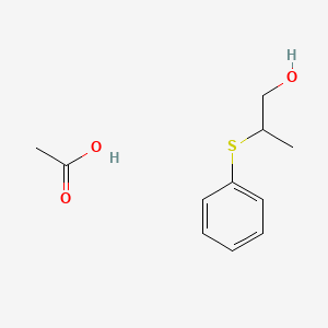 Acetic acid;2-phenylsulfanylpropan-1-ol