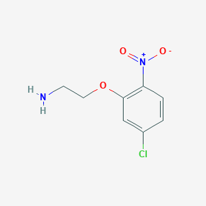 molecular formula C8H9ClN2O3 B1468432 2-(5-Chloro-2-nitrophenoxy)-ethylamine CAS No. 1248814-38-1