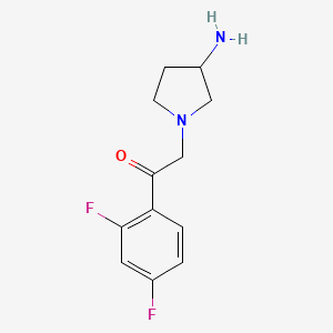 2-(3-Aminopyrrolidin-1-yl)-1-(2,4-difluorophenyl)ethan-1-one