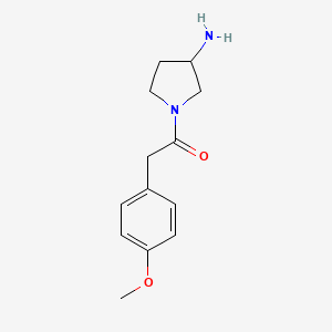 1-(3-Aminopyrrolidin-1-yl)-2-(4-methoxyphenyl)ethan-1-one