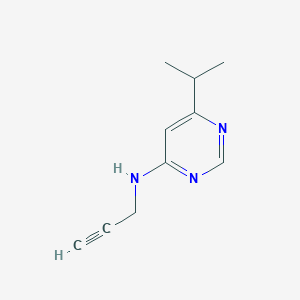 molecular formula C10H13N3 B1468442 N-(prop-2-yn-1-yl)-6-(propan-2-yl)pyrimidin-4-amine CAS No. 1248620-62-3