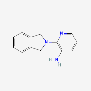 molecular formula C13H13N3 B1468445 2-(2,3-dihydro-1H-isoindol-2-yl)pyridin-3-amine CAS No. 1249927-22-7