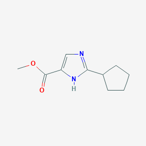 molecular formula C10H14N2O2 B1468450 2-环戊基-1H-咪唑-5-甲酸甲酯 CAS No. 1248303-80-1