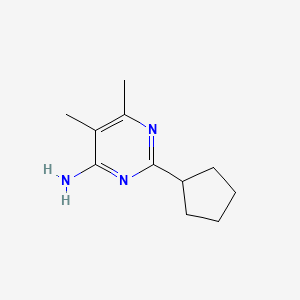 2-Cyclopentyl-5,6-dimethylpyrimidin-4-amine