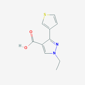 1-ethyl-3-(thiophen-3-yl)-1H-pyrazole-4-carboxylic acid