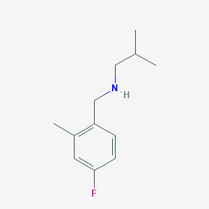 molecular formula C12H18FN B1468459 [(4-Fluoro-2-methylphenyl)methyl](2-methylpropyl)amine CAS No. 1250409-03-0
