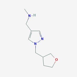methyl({1-[(oxolan-3-yl)methyl]-1H-pyrazol-4-yl}methyl)amine