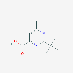 molecular formula C10H14N2O2 B1468465 2-Tert-butyl-6-methylpyrimidine-4-carboxylic acid CAS No. 1257866-42-4