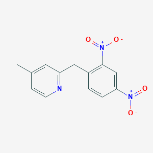 Pyridine, 2-[(2,4-dinitrophenyl)methyl]-4-methyl-