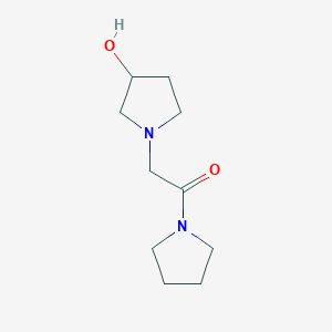 2-(3-Hydroxypyrrolidin-1-yl)-1-(pyrrolidin-1-yl)ethan-1-one