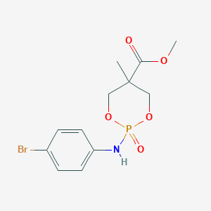 Methyl 2-(4-bromoanilino)-5-methyl-2-oxo-1,3,2lambda5-dioxaphosphinane-5-carboxylate