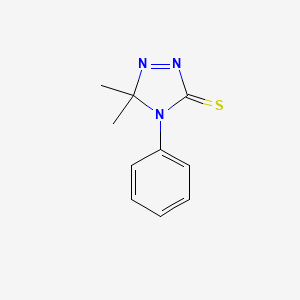 5,5-dimethyl-4-phenyl-4,5-dihydro-3H-1,2,4-triazole-3-thione