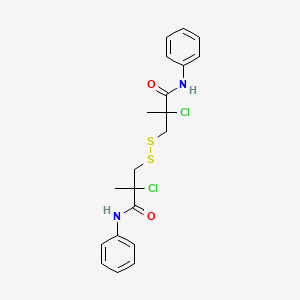 2,2'-[Disulfanediylbis(methylene)]bis(2-chloro-N-phenylpropanamide)