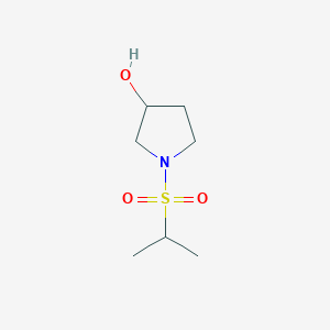molecular formula C7H15NO3S B1468478 1-(Propane-2-sulfonyl)pyrrolidin-3-ol CAS No. 1342531-79-6