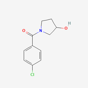 molecular formula C11H12ClNO2 B1468479 1-(4-氯苯甲酰)吡咯烷-3-醇 CAS No. 1340437-27-5