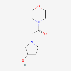 2-(3-Hydroxypyrrolidin-1-yl)-1-(morpholin-4-yl)ethan-1-one