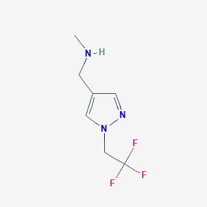 methyl({[1-(2,2,2-trifluoroethyl)-1H-pyrazol-4-yl]methyl})amine