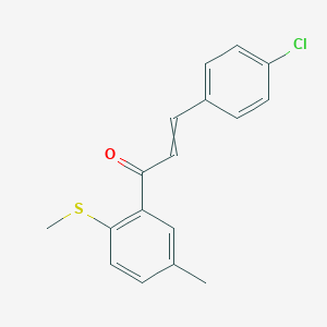 3-(4-Chlorophenyl)-1-[5-methyl-2-(methylsulfanyl)phenyl]prop-2-en-1-one