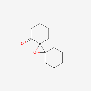 molecular formula C12H18O2 B14684853 13-Oxadispiro[5.0.5.1]tridecan-1-one CAS No. 26870-38-2