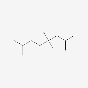 molecular formula C12H26 B14684865 2,4,4,7-Tetramethyloctane CAS No. 35866-96-7