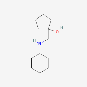 molecular formula C12H23NO B1468487 1-[(Cyclohexylamino)methyl]cyclopentan-1-ol CAS No. 285125-44-2