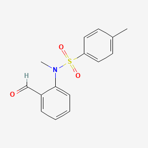 B14684896 N-(2-Formylphenyl)-N,4-dimethylbenzene-1-sulfonamide CAS No. 34161-94-9