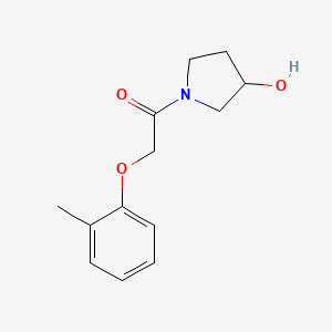 molecular formula C13H17NO3 B1468491 1-(3-Hydroxypyrrolidin-1-yl)-2-(2-methylphenoxy)ethan-1-one CAS No. 1284771-24-9