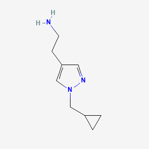 2-[1-(cyclopropylmethyl)-1H-pyrazol-4-yl]ethan-1-amine